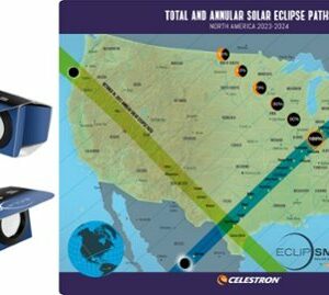 Celestron - EclipSmart 2x Power Viewers Solar Eclipse Observing Kit - Blue/Black