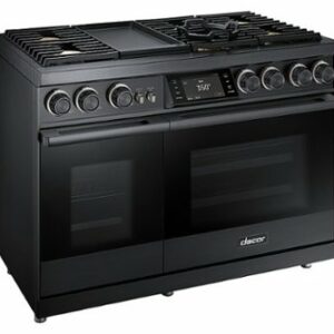 Dacor - Contemporary 6.6 Cu. Ft. Freestanding Double Oven Dual Fuel Four Part Convection Range with RealSteam, NG - Stainless Steel