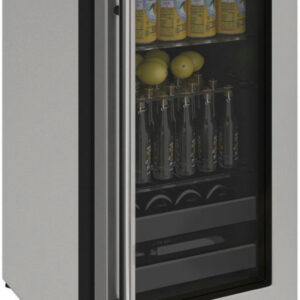 U-Line - 2000 Series 87-Can Beverage Cooler - Stainless Steel