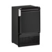 U-Line - Marine Series 14" 22.9-Lb. Built-In Icemaker - Black