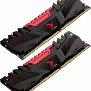 PNY - XLR8 Gaming 16GB (2x8GB)  3200MHz  DDR4 DRAM (PC4-25600) CL16 1.35V Dual Channel Desktop (DIMM) Memory Kit - Red