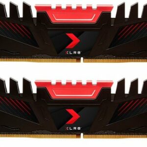 PNY - XLR8 Gaming 16GB (2x8GB)  3200MHz  DDR4 DRAM (PC4-25600) CL16 1.35V Dual Channel Desktop (DIMM) Memory Kit - Red