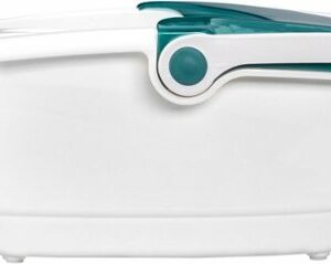 HoMedics - Bubble Foot Spa with Heat Boost Power - White/Gray