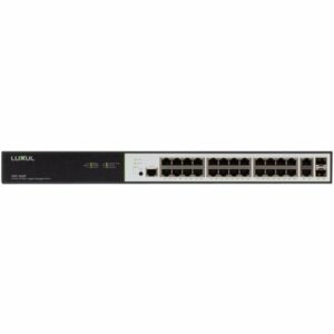 Luxul - 26-Port 10/100/1000 Gigabit Switch - Black