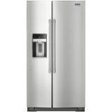 Maytag - 20.6 Cu. Ft. Side-by-Side Refrigerator - Stainless Steel