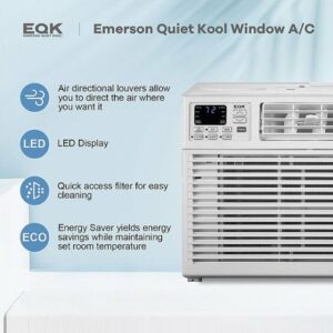 Emerson Quiet Kool - 450 Sq. Ft. 10,000 BTU Window Air Conditioner - White