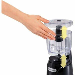 Hamilton Beach - Stack & Press 3-Cup Food Chopper - Black