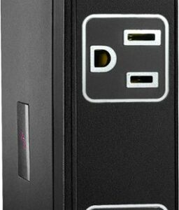 Rocketfish™ - Premium 6 Outlet/4 USB Wall Tap 2880 Joules Surge Protector - Black