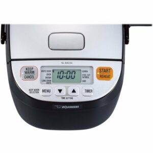 Zojirushi - Micom 0.5-Quart Rice Cooker - Silver/black