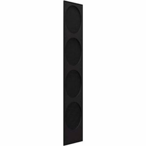 KEF - Cloth Grille for Q950 Floorstanding Speaker (Each) - Black