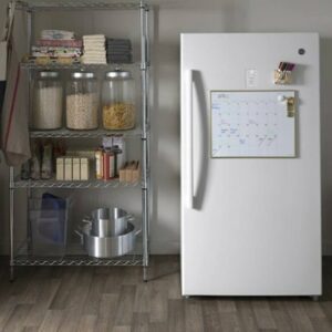 GE - 17.3 Cu. Ft. Frost-Free Upright Freezer - White