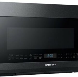 Samsung - 2.1 Cu. Ft. Over-the-Range Microwave with Sensor Cook - Black Stainless Steel