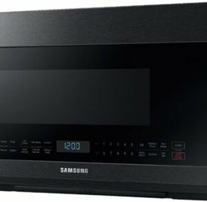 Samsung - 2.1 Cu. Ft. Over-the-Range Microwave with Sensor Cook - Black Stainless Steel