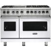 Viking - 5-Series Dual Fuel Self-Clean 48"W Sealed Burner Range - White