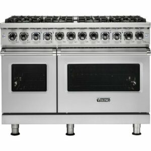 Viking - 5-Series Dual Fuel Self-Clean 48"W Sealed Burner Range - Stainless Steel