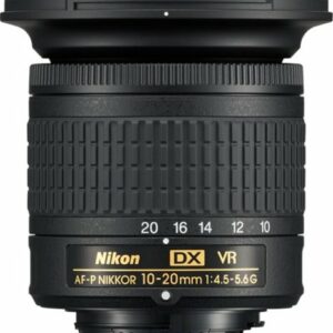 Nikon - AF-P DX NIKKOR 10-20mm f/4.5-5.6G VR Wide-Angle Zoom Lens for APS-C F-mount cameras - Black