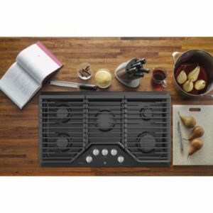 GE - Profile Series 36" Built-In Gas Cooktop - Black