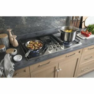 GE Profile - 36" Built-In Gas Cooktop - Stainless Steel