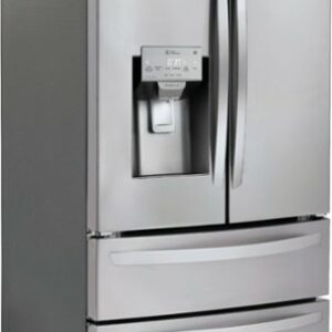 LG - 27.8 Cu. Ft. 4-Door French Door Smart Refrigerator with Smart Cooling System - Stainless Steel