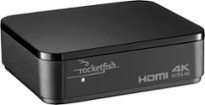 Rocketfish™ - 2-Output HDMI Splitter with 4K at 60Hz and HDR Pass-Through - Black