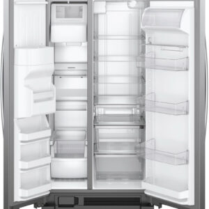 Whirlpool - 24.6 Cu. Ft. Side-by-Side Refrigerator - Stainless Steel