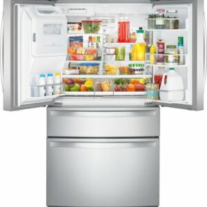 Whirlpool - 26.2 Cu. Ft. 4-Door French Door Refrigerator - Stainless Steel