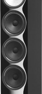 Bowers & Wilkins - 700 Series 3-way Floorstanding Speaker w/ Tweeter on top, w/6" midrange, three 6.5" bass drivers (each) - Gloss black