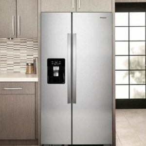 Whirlpool - 21.4 Cu. Ft. Side-by-Side Refrigerator with Fingerprint Resistant - Stainless Steel