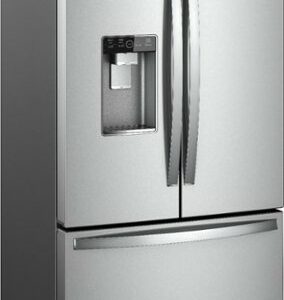 Whirlpool - 24 cu. ft. French Door Refrigerator with Auto-Humidity Crispers - Stainless Steel