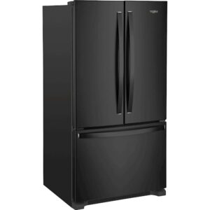 Whirlpool - 20 cu. ft. French Door Refrigerator with Counter Depth Design - Black