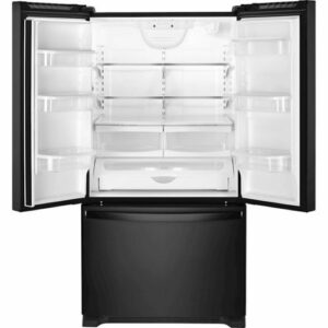 Whirlpool - 20 cu. ft. French Door Refrigerator with Counter Depth Design - Black