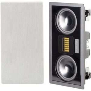 MartinLogan - Axis 5-1/4" 2-1/2-Way In-Wall Speaker (Each) - Paintable White