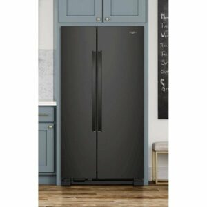 Whirlpool - 25.1 Cu. Ft. Side-by-Side Refrigerator - Black