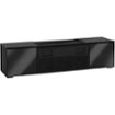 Salamander Designs - Oslo A/V Cabinet for Sony VZ1000ES Ultra-Short Throw Projector - Black Oak/Black Glass