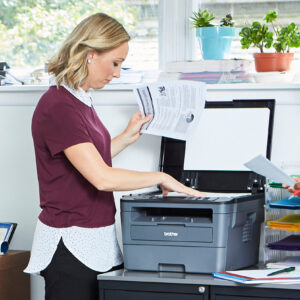 Brother - HL-L2390DW Wireless Black-and-White All-In-One Refresh Subscription Eligible Laser Printer - Gray