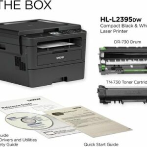 Brother - HL-L2395DW Wireless Black-and-White All-In-One Refresh Subscription Eligible Laser Printer - Gray