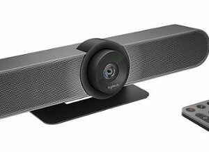 Logitech - MeetUp 4K Ultra HD Video Conferencing Camera for Small Conference Rooms - Black