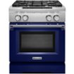 KitchenAid - 4.1 Cu. Ft. Self-Cleaning Freestanding Dual Fuel Convection Range