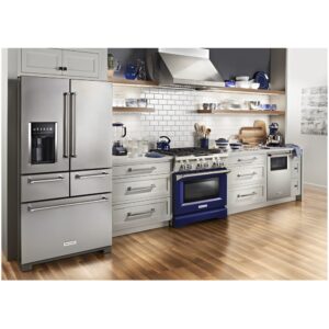 KitchenAid - 4.1 Cu. Ft. Self-Cleaning Freestanding Dual Fuel Convection Range