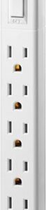 Insignia™ - 6-Outlet Power Strip - White