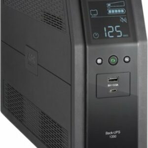 APC - Back-UPS Pro BN 1350VA, 10 Outlets, 2 USB Charging Ports, AVR, LCD Interface - Black