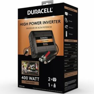 Duracell - 400W High Power Inverter with USB Port - Black