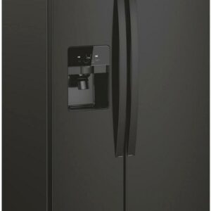 Whirlpool - 24.5 Cu. Ft. Side-by-Side Refrigerator - Black