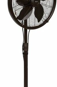 NewAir - 18" Oscillating Pedestal Misting Fan - Dark Brown