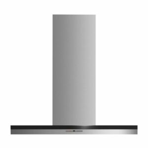 Fisher & Paykel - 36" Convertible Range Hood - Brushed Stainless Steel/Black Glass