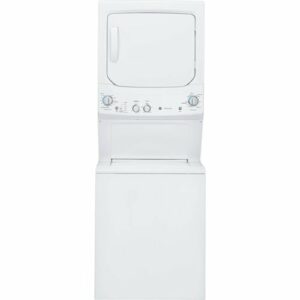 GE - 3.8 Cu. Ft. Top Load Washer and 5.9 Cu. Ft. Electric Dryer Laundry Center with Long Vent Drying - White on White