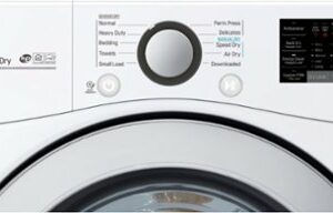 LG - 7.4 Cu. Ft. Stackable Smart Gas Dryer with Sensor Dry - White