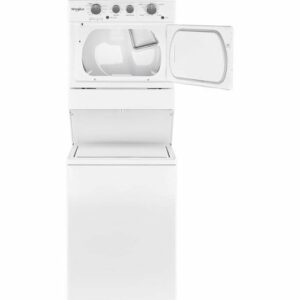 Whirlpool - 3.5 Cu. Ft. Top Load Washer and 5.9 Cu. Ft. Electric Dryer with Dual Action Agitator - White