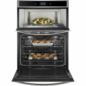 Whirlpool - 30" Built-In Electric Convection Double Wall Oven with Microwave with Air Fry when Connected - Stainless Steel