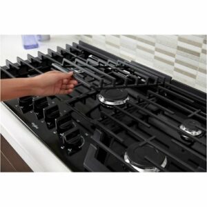 Whirlpool - 36" Gas Cooktop - Black